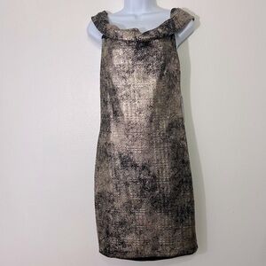 NWT Tart Collections Ladies Medium Black Gold Dress